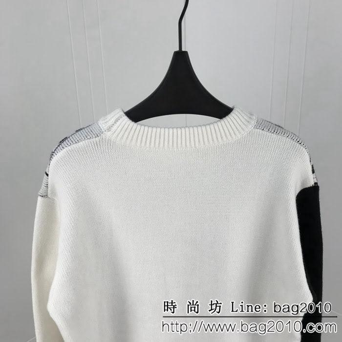 Versace範思哲 18ss秋冬新款 美杜莎提花拼色圖案針織毛衣 官網同步發售 男女同款 ydi2282